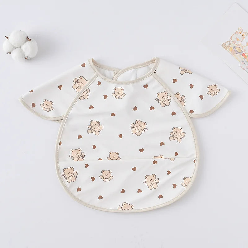 -お食事エプロン ポケットスタイ 離乳食 半袖ビブ 防水エプロン - mamahalo shop - お食事エプロン -  べビー服 - 子供服 - 男の子 - 女の子