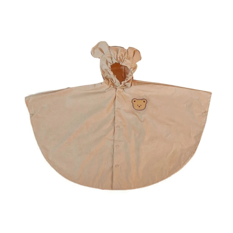 -キッズレインコート 雨具 耳付きフーディアニマルワンポイントレインポンチョ 防水コート 3カラー【mh0007077】 - mamahalo shop - レインコート -  べビー服 - 子供服 - 男の子 - 女の子