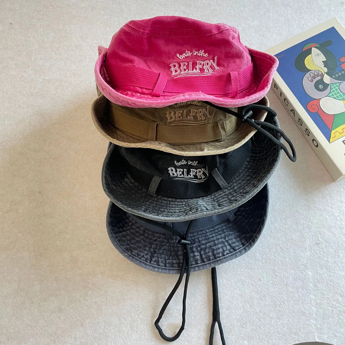 -キッズ帽子 レターロゴカウボーイハット サファリハット 4カラー【mh0007337】 - mamahalo shop - ベビー用帽子 -  べビー服 - 子供服 - 男の子 - 女の子