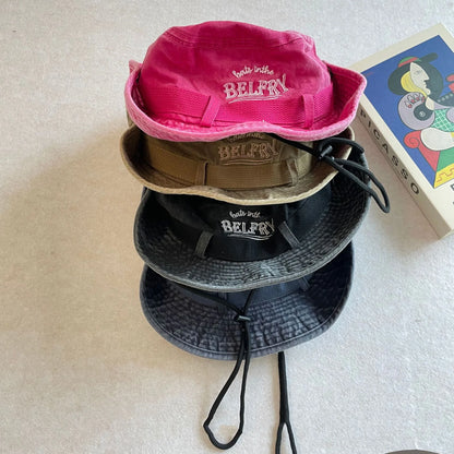 -キッズ帽子 レターロゴカウボーイハット サファリハット 4カラー【mh0007337】 - mamahalo shop - ベビー用帽子 -  べビー服 - 子供服 - 男の子 - 女の子