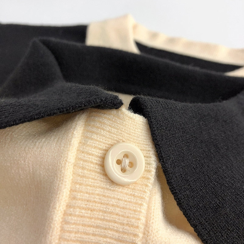 -キッズ ニット ボーダー 襟付き ポロシャツ セーター トップス ボーイズ - mamahalo shop - ニット・セーター -  べビー服 - 子供服 - 男の子 - 女の子