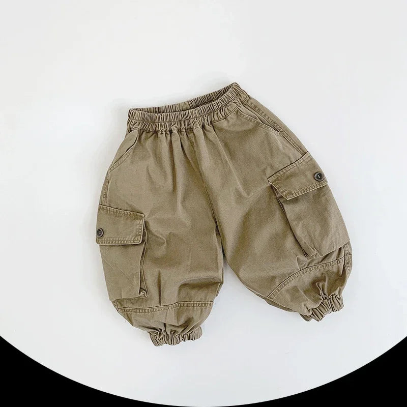 -キッズパンツ バルーンロングカーゴパンツ 2カラー - mamahalo shop - ロングパンツ・スウェットパンツ -  べビー服 - 子供服 - 男の子 - 女の子