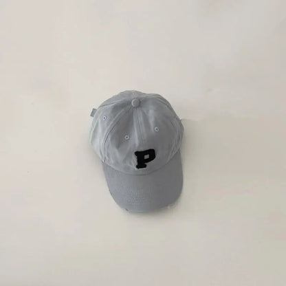 -キッズ帽子 PARISレターロゴワッペン野球帽キャップ【mh0006828】 - mamahalo shop - ベビー用帽子 -  べビー服 - 子供服 - 男の子 - 女の子