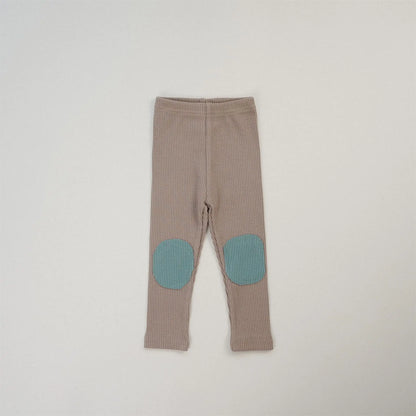 -キッズパンツ カラフル膝パッチレギンスパンツ 8カラー - mamahalo shop - レギンスパンツ -  べビー服 - 子供服 - 男の子 - 女の子