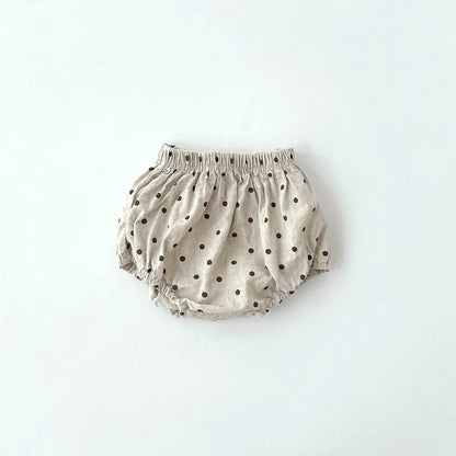 -ベビーパンツ ブルマパンツ ベアくま/チェック/水玉ドットプリント【mh0006248】 - mamahalo shop - ブルマパンツ -  べビー服 - 子供服 - 男の子 - 女の子