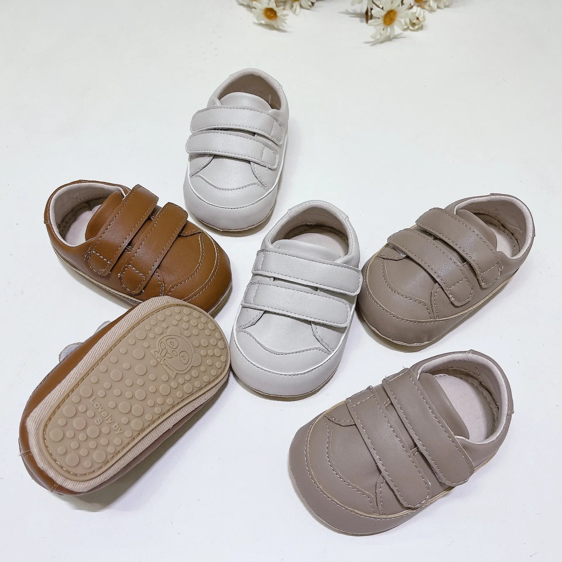 -ベビーシューズ フラップダヴルベルクロシューズ ファーストシューズ 靴【mh0007192】 - mamahalo shop - ベビー用靴 -  べビー服 - 子供服 - 男の子 - 女の子