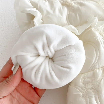 -ベビーアウター キルティングコート ビッグカラージャケット バックリボン うさぎバニー刺繍 - mamahalo shop - ショートコート・ジャケット・ジャンパー -  べビー服 - 子供服 - 男の子 - 女の子