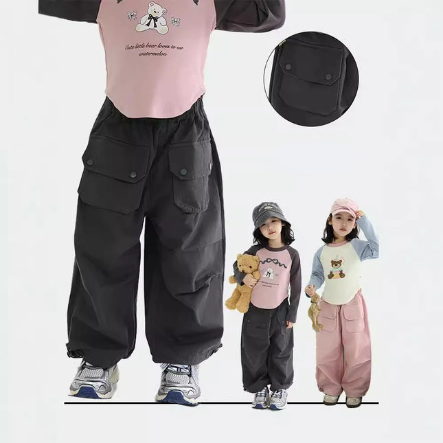 キッズパンツ ポケットルーズパンツ 2カラー - mamahalo shop - ロングパンツ・スウェットパンツ -  べビー服 - 子供服 - 男の子 - 女の子