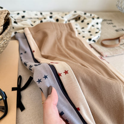 -キッズ レターロゴ プリント サイドライン パッチワーク レギンスパンツ ボーイズ - mamahalo shop - レギンスパンツ -  べビー服 - 子供服 - 男の子 - 女の子