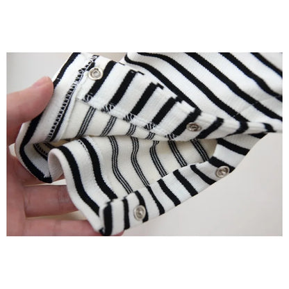 -ベビーオーバーオール サスペンダーパンツ サロペット ベアくまアップリケ ボーダー柄 - mamahalo shop - オーバーオール -  べビー服 - 子供服 - 男の子 - 女の子