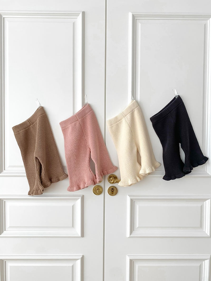 -ベビー ニット フレア パンツ レギンス ガールズ - mamahalo shop - ロングパンツ・スウェットパンツ -  べビー服 - 子供服 - 男の子 - 女の子