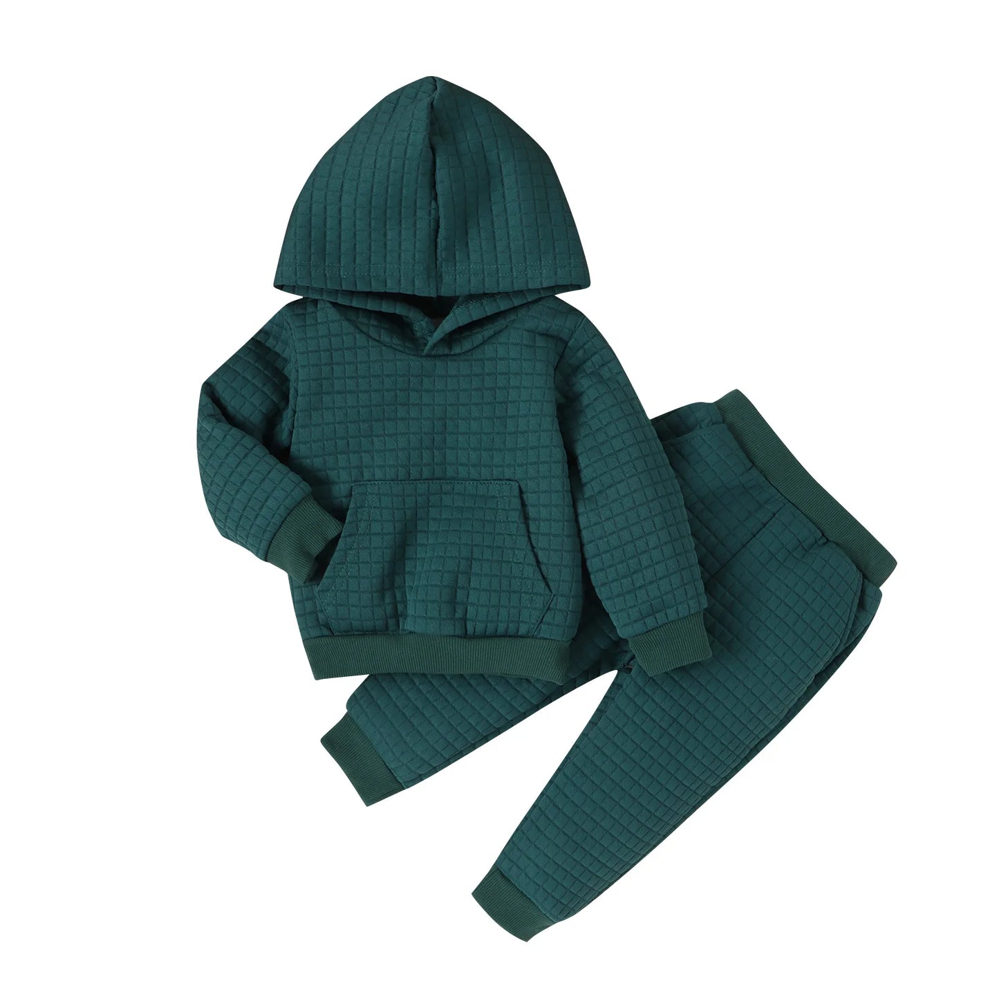 -キッズセットアップ 2点セット フーディスウェットパーカー スウェットパンツ トラックスーツ 4カラー【mh0004188】 - mamahalo shop - 長袖セットアップ -  べビー服 - 子供服 - 男の子 - 女の子