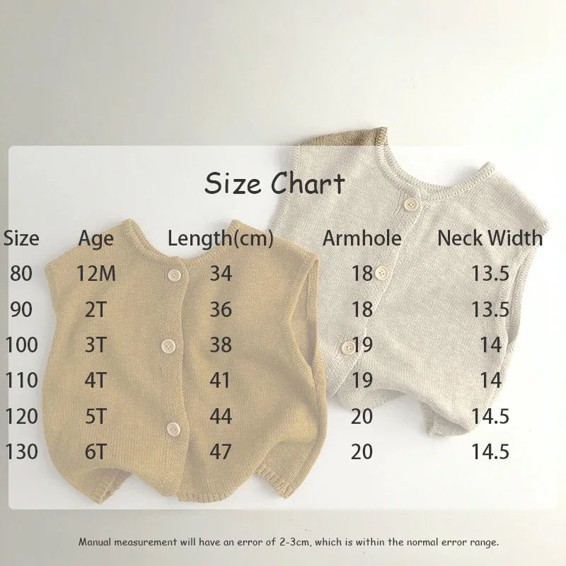 -キッズベスト ニットベスト 前あき シンプルベーシック ベージュ イエロー 2カラー - mamahalo shop - ベスト -  べビー服 - 子供服 - 男の子 - 女の子