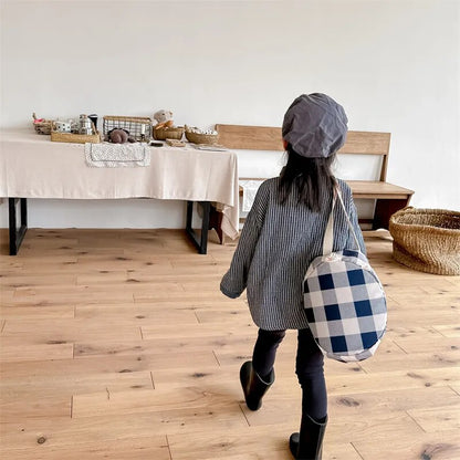 -キッズ長袖シャツ トップス ストライプ ルーズ ブルー ブラック 2カラー ボーイズ 男の子 子供服 - mamahalo shop - 長袖シャツ・ブラウス -  べビー服 - 子供服 - 男の子 - 女の子