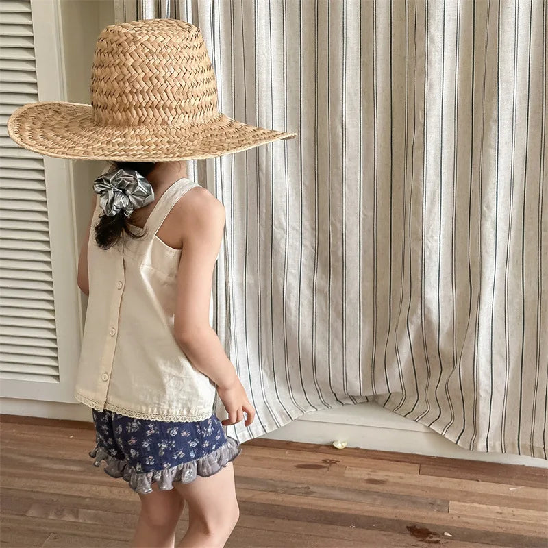 -キッズトップス キャミソールリボンブラウス チェック 2カラー - mamahalo shop - タンクトップ・キャミソール・ノースリーブトップス -  べビー服 - 子供服 - 男の子 - 女の子