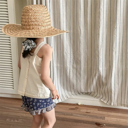 -キッズトップス キャミソールリボンブラウス チェック 2カラー - mamahalo shop - タンクトップ・キャミソール・ノースリーブトップス -  べビー服 - 子供服 - 男の子 - 女の子