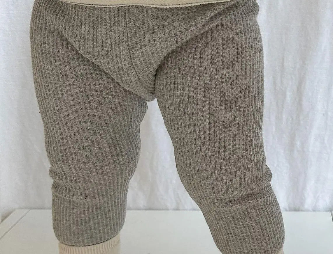 -ベビーキッズトップス 長袖ボーダーTシャツ リブレギンスパンツ - mamahalo shop - 長袖Tシャツ -  べビー服 - 子供服 - 男の子 - 女の子