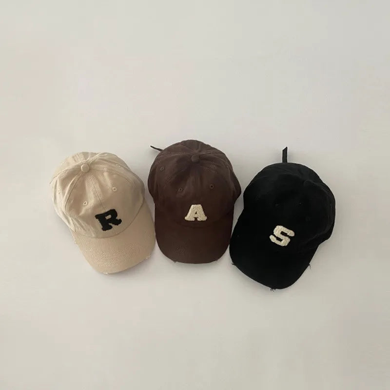 -キッズ帽子 PARISレターロゴワッペン野球帽キャップ【mh0006828】 - mamahalo shop - ベビー用帽子 -  べビー服 - 子供服 - 男の子 - 女の子