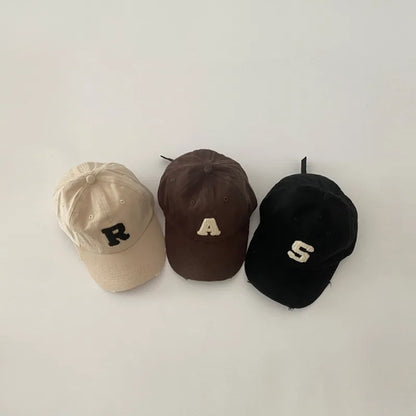 -キッズ帽子 PARISレターロゴワッペン野球帽キャップ【mh0006828】 - mamahalo shop - ベビー用帽子 -  べビー服 - 子供服 - 男の子 - 女の子