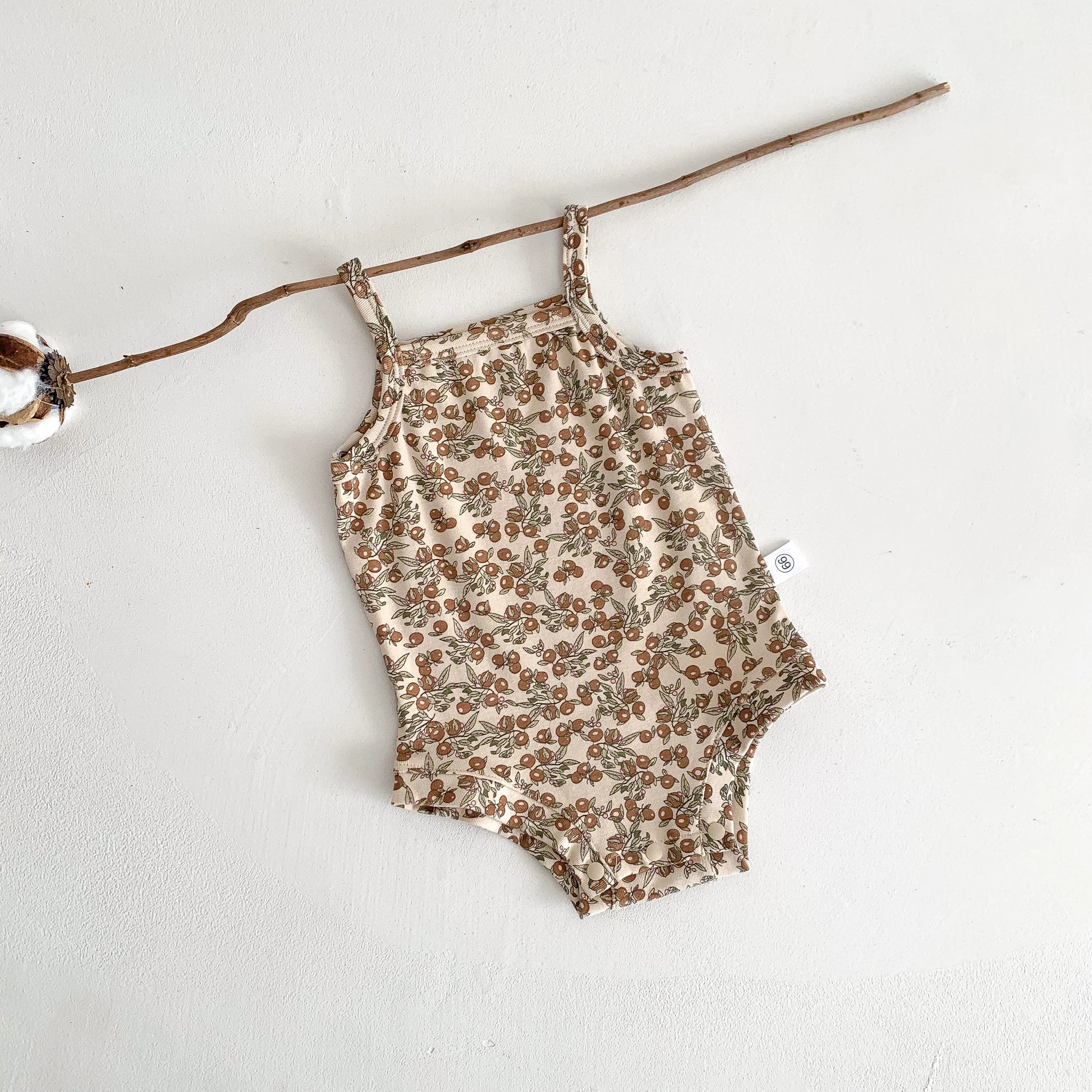 -☺︎ ベビーロンパース キャミソールボディスーツ プリント柄 肌着 - mamahalo shop - ノースリーブロンパース -  べビー服 - 子供服 - 男の子 - 女の子