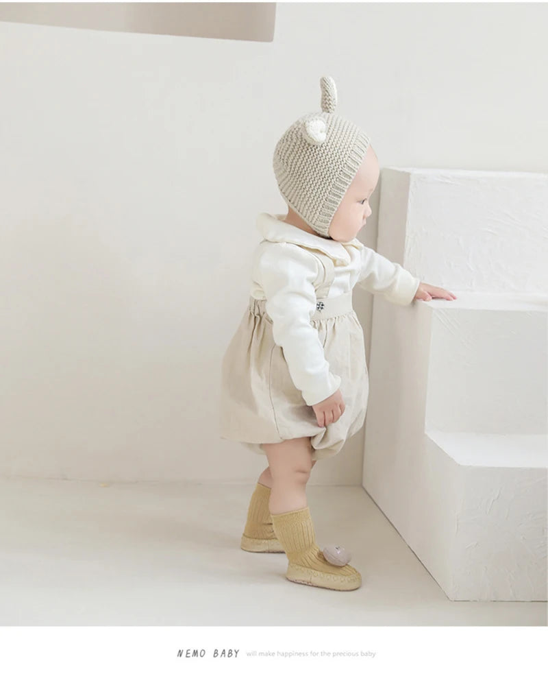 -ベビーソックス ソフト ルームシューズ ファーストシューズ 靴下 室内ばき - mamahalo shop - ベビー用靴下・タイツ -  べビー服 - 子供服 - 男の子 - 女の子