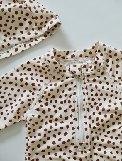 -キッズ 水着 フラワー 花柄 長袖 ワンピース ビキニ セパレート 帽子 セット ラッシュガード スイムウェア 8スタイル ガールズ【mh0002218】 - mamahalo shop - ベビー用水着 -  べビー服 - 子供服 - 男の子 - 女の子