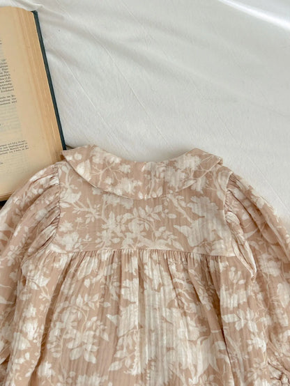 -キッズロンパース 長袖ボディスーツ 丸襟 プリント柄【mh0004835】 - mamahalo shop - 長袖ロンパース -  べビー服 - 子供服 - 男の子 - 女の子