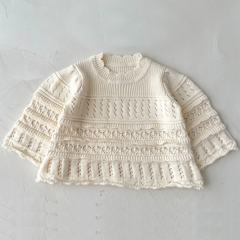 -ベビーワンピース トップス ロンパース レース刺繍ニット フリル 長袖ワンピース 長袖セーター ノースリーブロンパース お出かけ 3スタイル - mamahalo shop - 長袖ワンピース -  べビー服 - 子供服 - 男の子 - 女の子