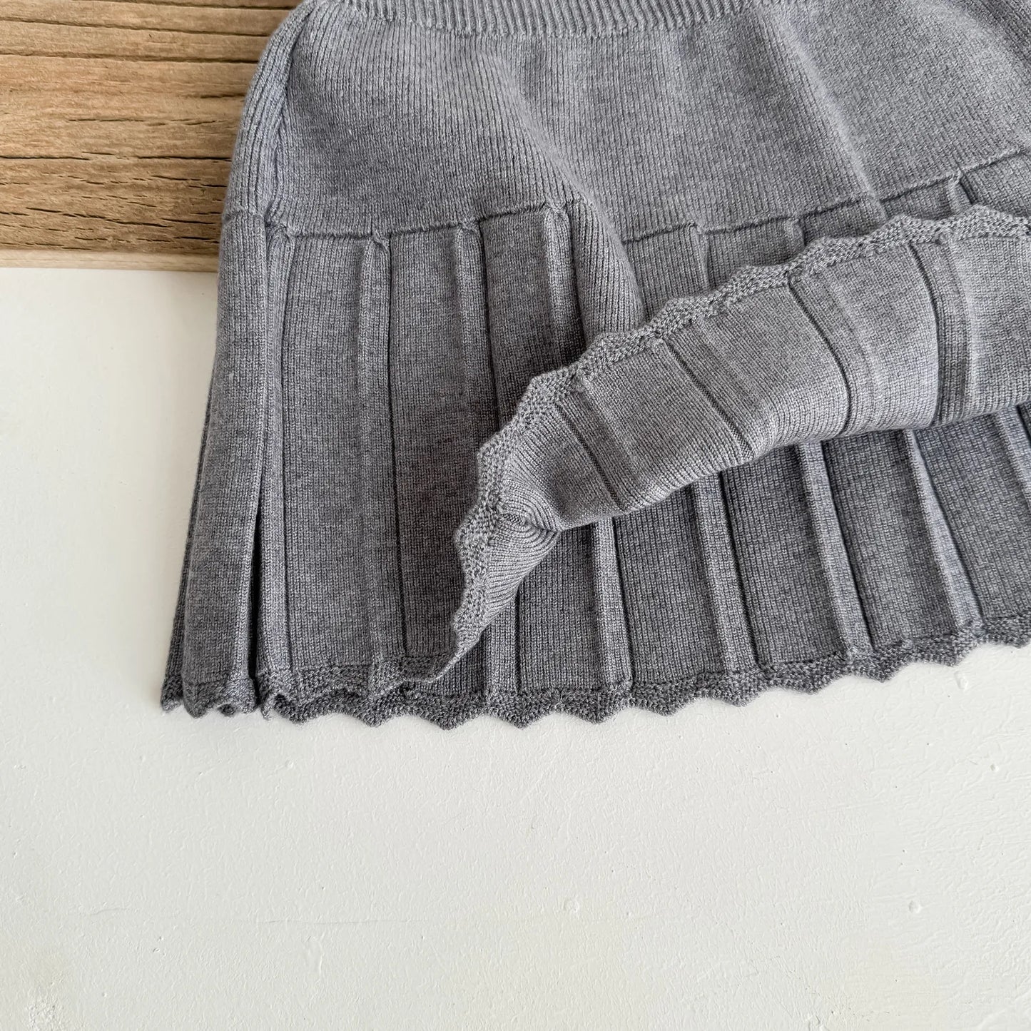 -キッズスカート ニットプレッピープリーツスカート 3カラー - mamahalo shop - スカート -  べビー服 - 子供服 - 男の子 - 女の子