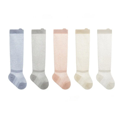 -ベビーソックス 靴下3足セット メッシュハイソックス【mh0004657】 - mamahalo shop - ベビー用靴下・タイツ -  べビー服 - 子供服 - 男の子 - 女の子