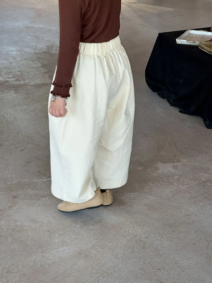 -キッズパンツ シンプルベーシックロングルーズパンツ 4カラー【mh0007155】 - mamahalo shop - ロングパンツ・スウェットパンツ -  べビー服 - 子供服 - 男の子 - 女の子