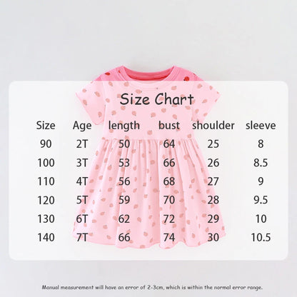 -キッズワンピース 半袖プリントワンピース レディバグ てんとう虫 ピンク【mh0005497】 - mamahalo shop - 半袖ワンピース -  べビー服 - 子供服 - 男の子 - 女の子