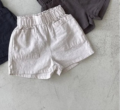 -ベビーパンツ ショートパンツ シンプルベーシック 3カラー - mamahalo shop - ハーフパンツ・ショートパンツ -  べビー服 - 子供服 - 男の子 - 女の子