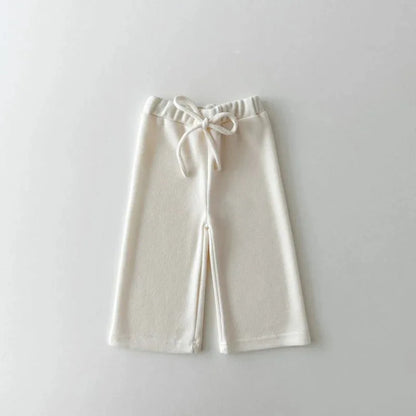 -キッズパンツ シンプルベーシックワイドスウェットパンツ 5カラー - mamahalo shop - ロングパンツ・スウェットパンツ -  べビー服 - 子供服 - 男の子 - 女の子