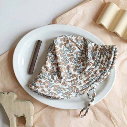 -キッズ帽子 サマーハット 日除け スイミングキャップ プール帽 フラワープリント柄【mh0004661】 - mamahalo shop - ベビー用帽子 -  べビー服 - 子供服 - 男の子 - 女の子