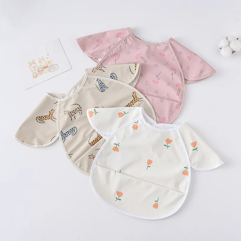 -お食事エプロン ポケットスタイ 離乳食 半袖ビブ 防水エプロン - mamahalo shop - お食事エプロン -  べビー服 - 子供服 - 男の子 - 女の子