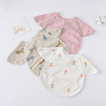 -お食事エプロン ポケットスタイ 離乳食 半袖ビブ 防水エプロン - mamahalo shop - お食事エプロン -  べビー服 - 子供服 - 男の子 - 女の子