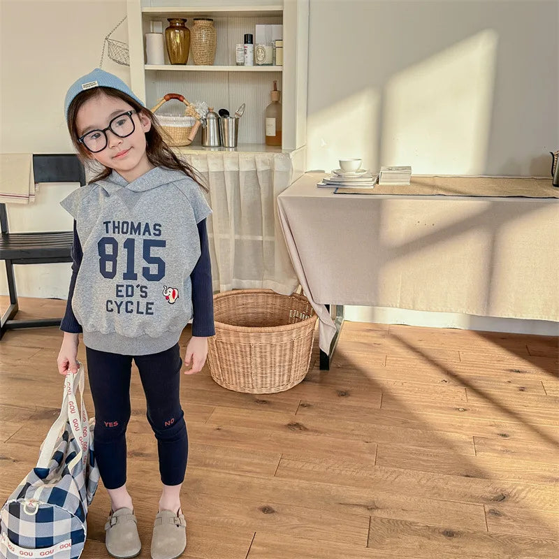 -キッズパンツ YES/NOプリントロゴリブレギンスパンツ 3カラー - mamahalo shop - レギンスパンツ -  べビー服 - 子供服 - 男の子 - 女の子