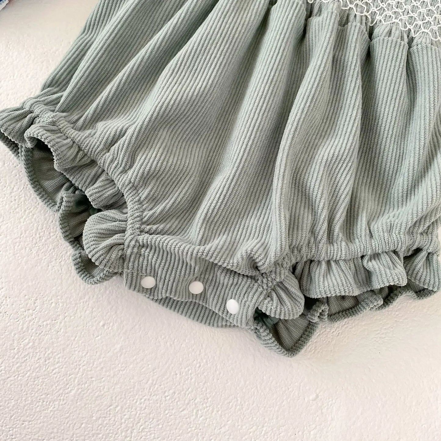 -ベビーロンパース フラワープリントブラウスドッキングサスペンダーボディスーツ - mamahalo shop - 長袖ロンパース -  べビー服 - 子供服 - 男の子 - 女の子