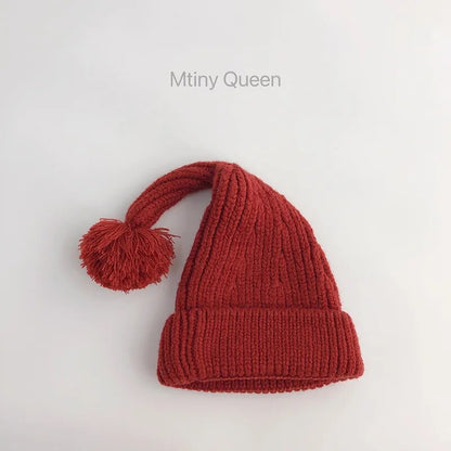 -キッズ帽子 ニット とんがり ぽんぽん ニットキャップ ニット帽 帽子 ピクミン帽子 ユニセックス 男の子 女の子 子供服 - mamahalo shop - ベビー用帽子 -  べビー服 - 子供服 - 男の子 - 女の子