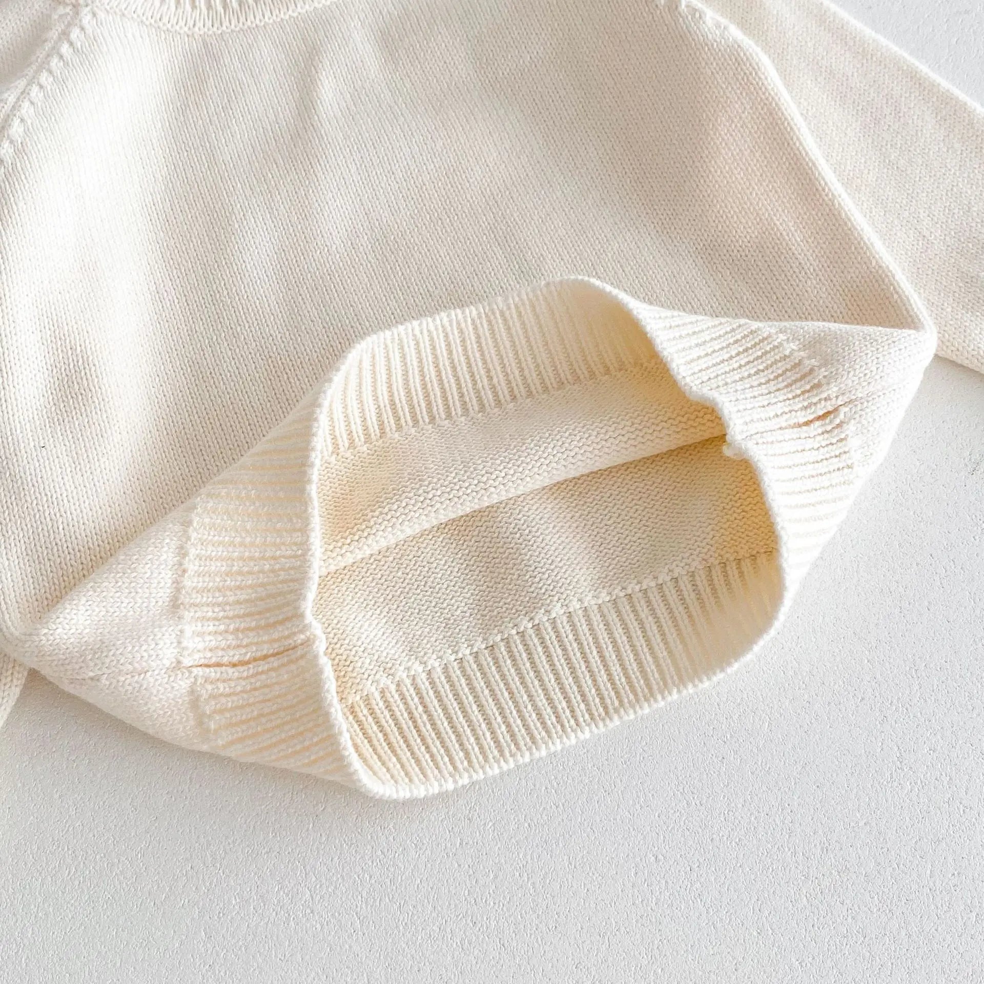 -キッズトップス/パンツ ニット 長袖セーター/ニットロングパンツ シンプルベーシック 2カラー - mamahalo shop - 長袖セットアップ -  べビー服 - 子供服 - 男の子 - 女の子