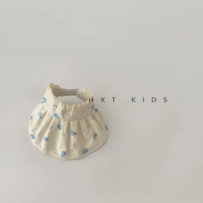 -ベビーキッズ帽子 サンバイザー フルーツ柄プリント フリル 日除け帽子 サマーハット【mh0005871】 - mamahalo shop - ベビー用帽子 -  べビー服 - 子供服 - 男の子 - 女の子