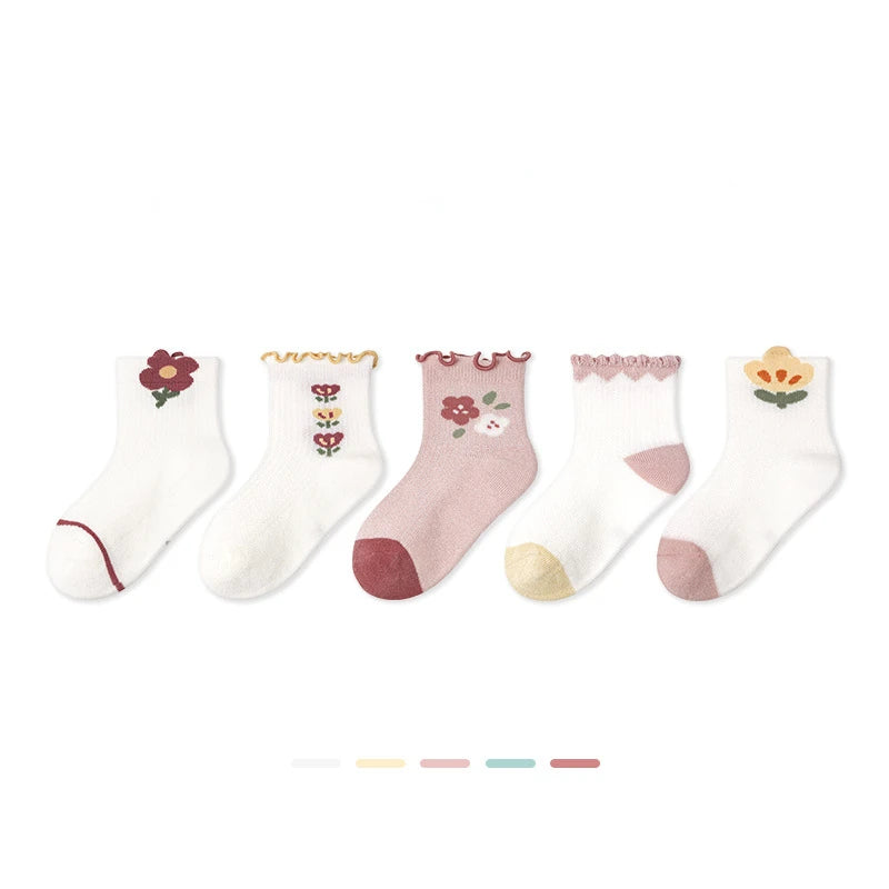 -ベビーソックス 靴下 5足セット ショートソックス サマーソックス【mh0005280】 - mamahalo shop - ベビー用靴下・タイツ -  べビー服 - 子供服 - 男の子 - 女の子