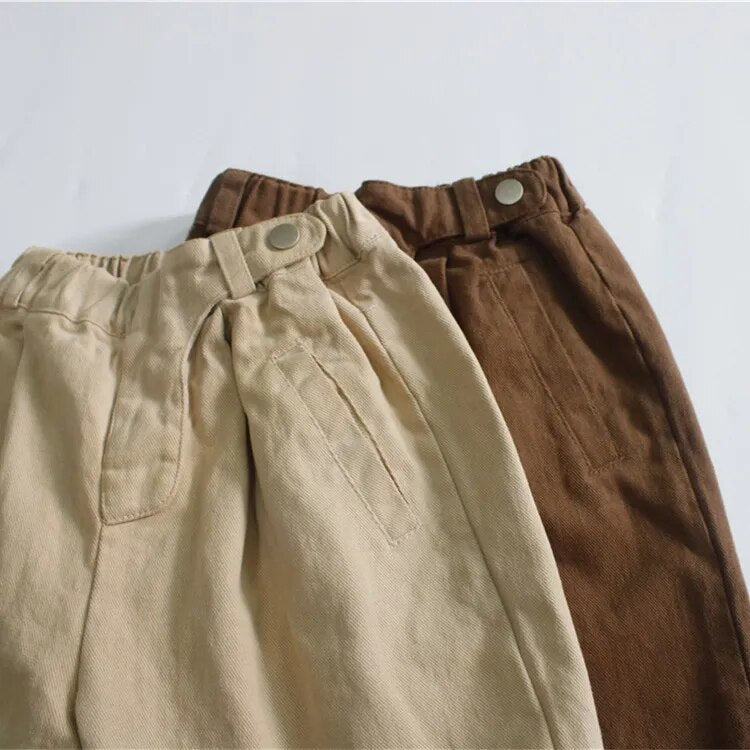 -キッズ ルーズ ロング パンツ - mamahalo shop - ロングパンツ・スウェットパンツ -  べビー服 - 子供服 - 男の子 - 女の子