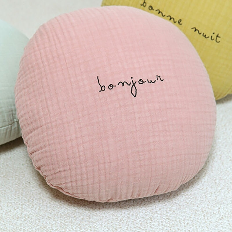 -ベビー クッション ピロー りんご 梨 月 ムーン クラウド サークル - mamahalo shop - クッション・クッションカバー -  べビー服 - 子供服 - 男の子 - 女の子