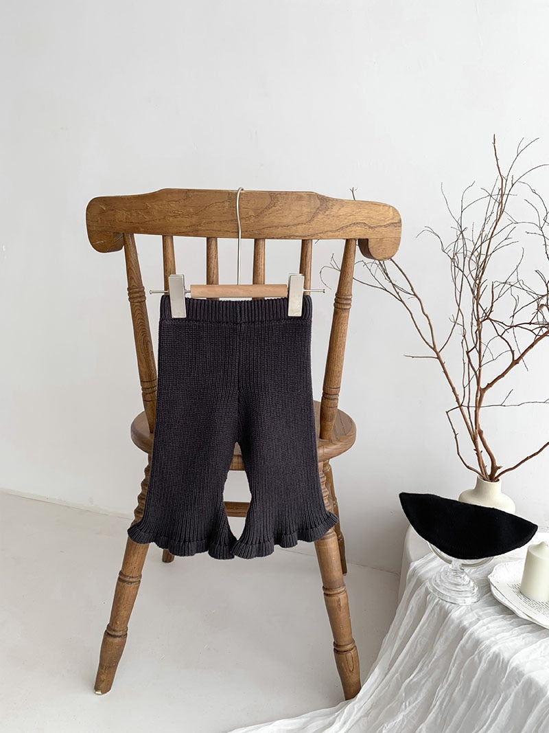 -ベビー ニット フレア パンツ レギンス ガールズ - mamahalo shop - ロングパンツ・スウェットパンツ -  べビー服 - 子供服 - 男の子 - 女の子