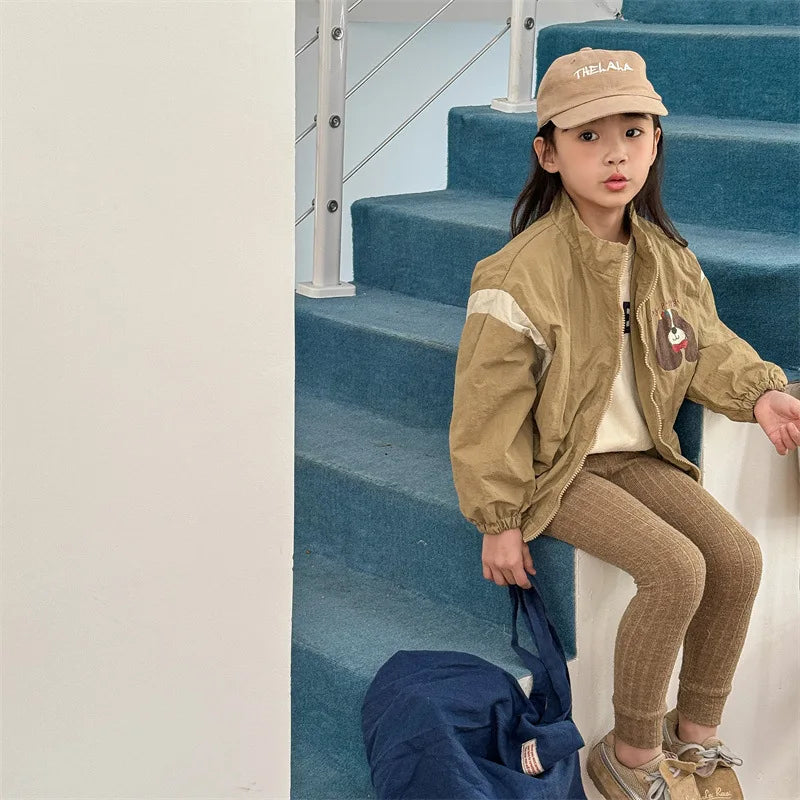 -キッズアウター ジャンパー ウィンドブレーカー ジッパージャケット 2カラー - mamahalo shop - ショートコート・ジャケット・ジャンパー -  べビー服 - 子供服 - 男の子 - 女の子