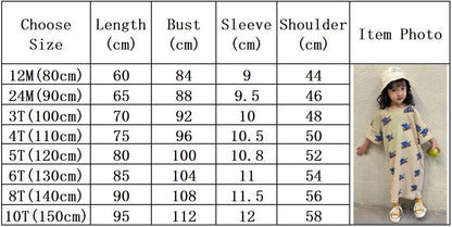 -キッズセットアップ 2点セット/ワンピース ボーイズ半袖Tシャツ+ショートパンツ/ガールズ半袖ワンピース シャーク鮫プリント リンクコーデ 兄弟姉妹 お揃いコーデ - mamahalo shop - 半袖セットアップ -  べビー服 - 子供服 - 男の子 - 女の子