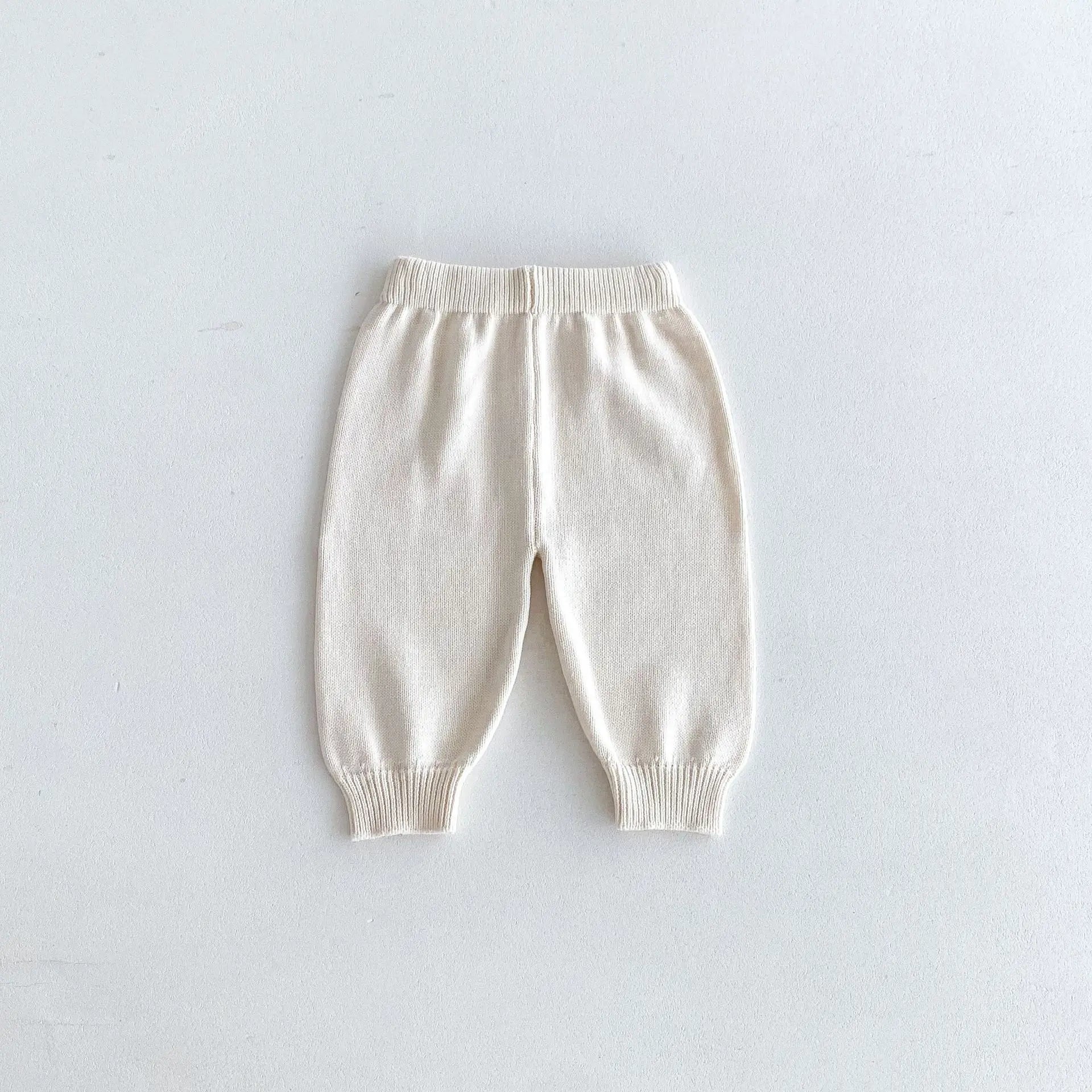 -キッズトップス/パンツ ニット 長袖セーター/ニットロングパンツ シンプルベーシック 2カラー - mamahalo shop - 長袖セットアップ -  べビー服 - 子供服 - 男の子 - 女の子