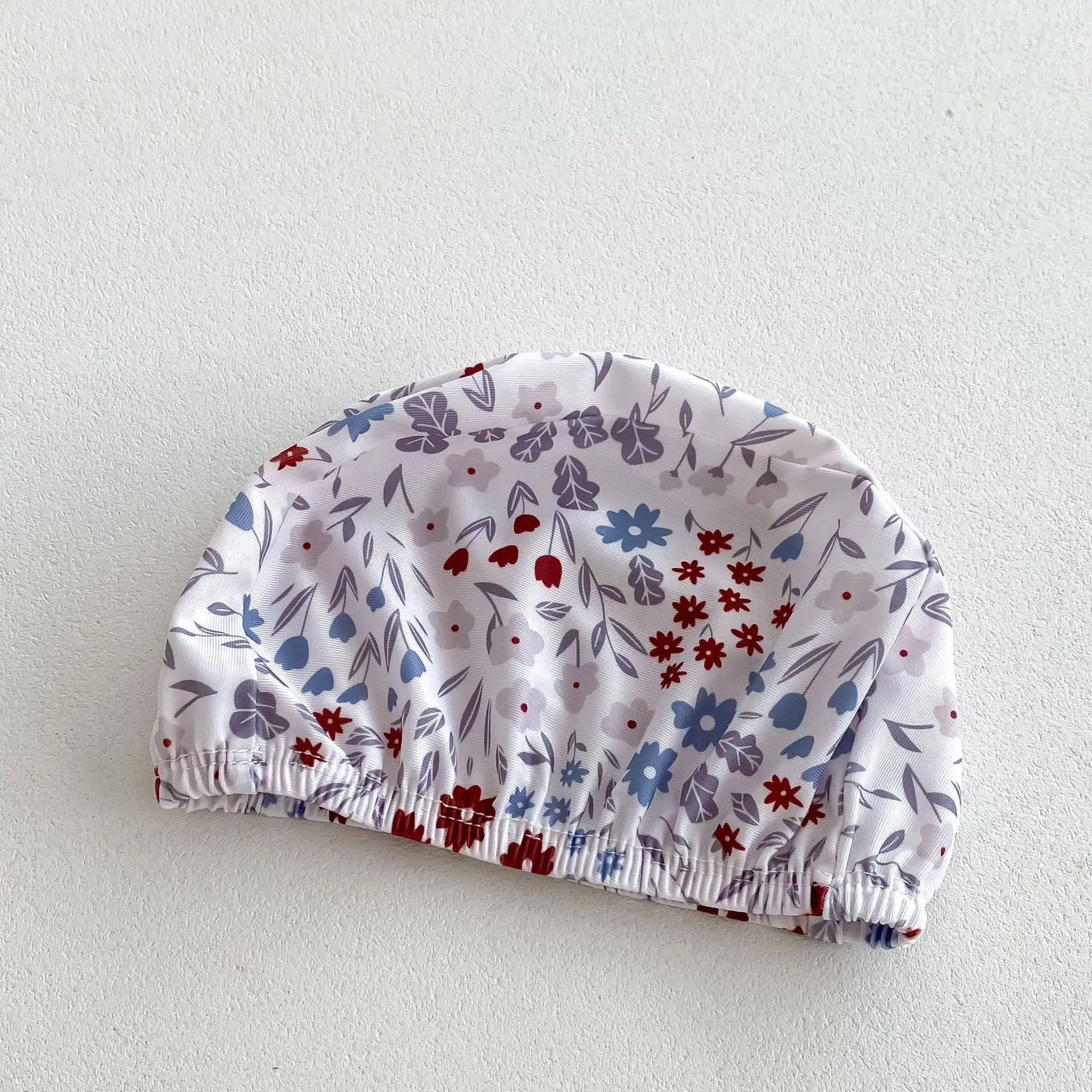 -ベビー水着 キャミソールペプラムワンピース 帽子セット スイムウェア ラッシュガード  フラワー花柄プリント【mh0005110】 - mamahalo shop - ベビー用水着 -  べビー服 - 子供服 - 男の子 - 女の子